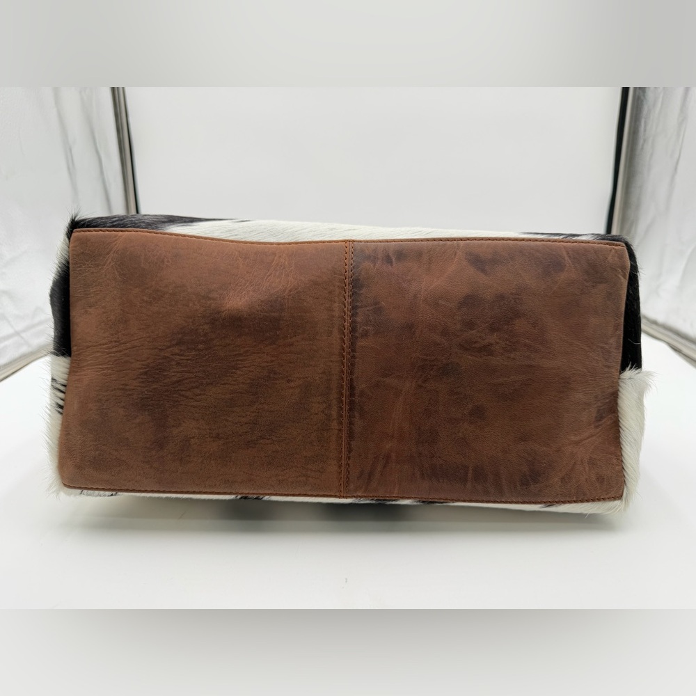 Myra Bag White and Brown Spotted Cowhide Hobo, Never Used All Tags Included. - Picture 6 of 7